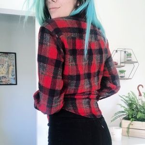 Vintage Flannel Red Shirt Classic